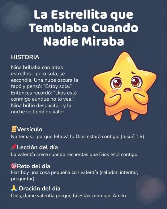 La estrellita que brillaba cuando nadie miraba